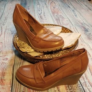 Route 66 Wedge Penny Loafers